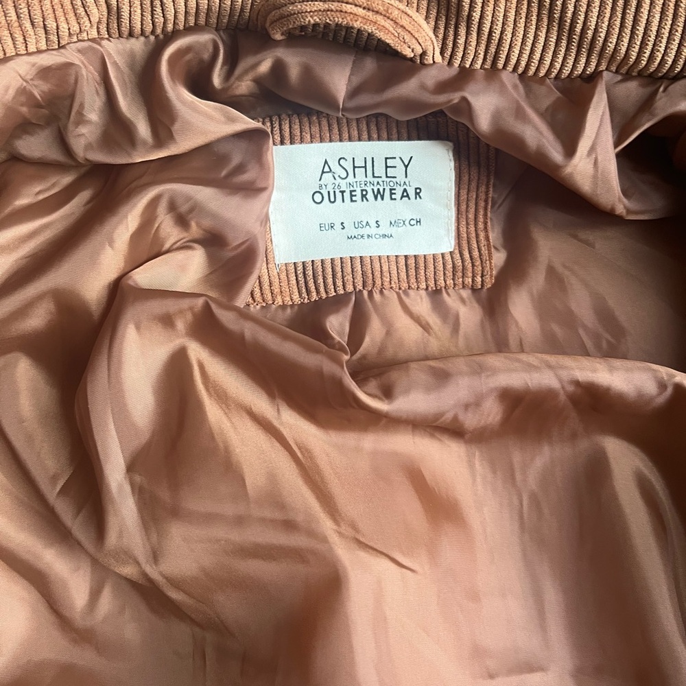 Ashley By 26 International Tan Corduroy Jacket - Picture 4 of 4